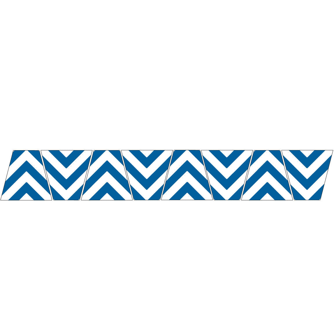 BLUE/WHITE CHEVRON STRIPE REFLECTIVE HELMET (TET) TETRAHEDRON 8 PACK