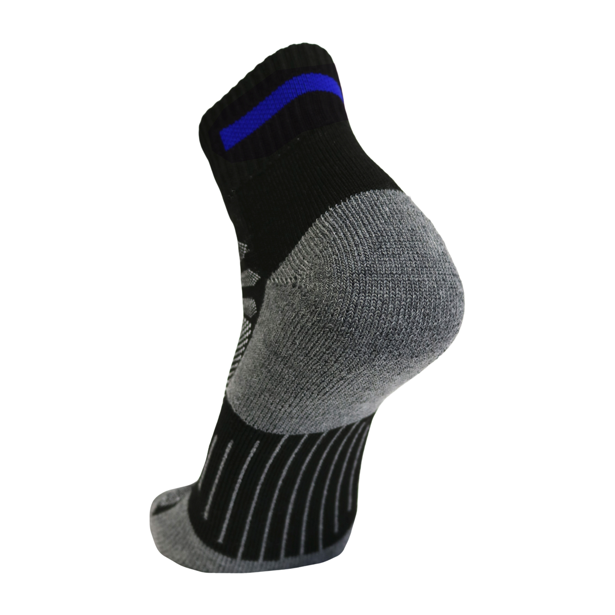 Blue Line Quarter Sock