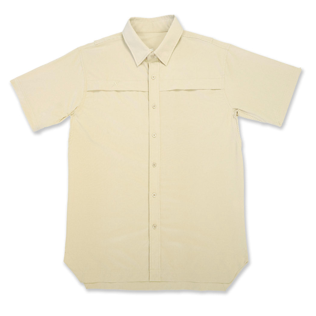 Short Sleeve Solid Lifestyle Button Down w/ REPEL-X