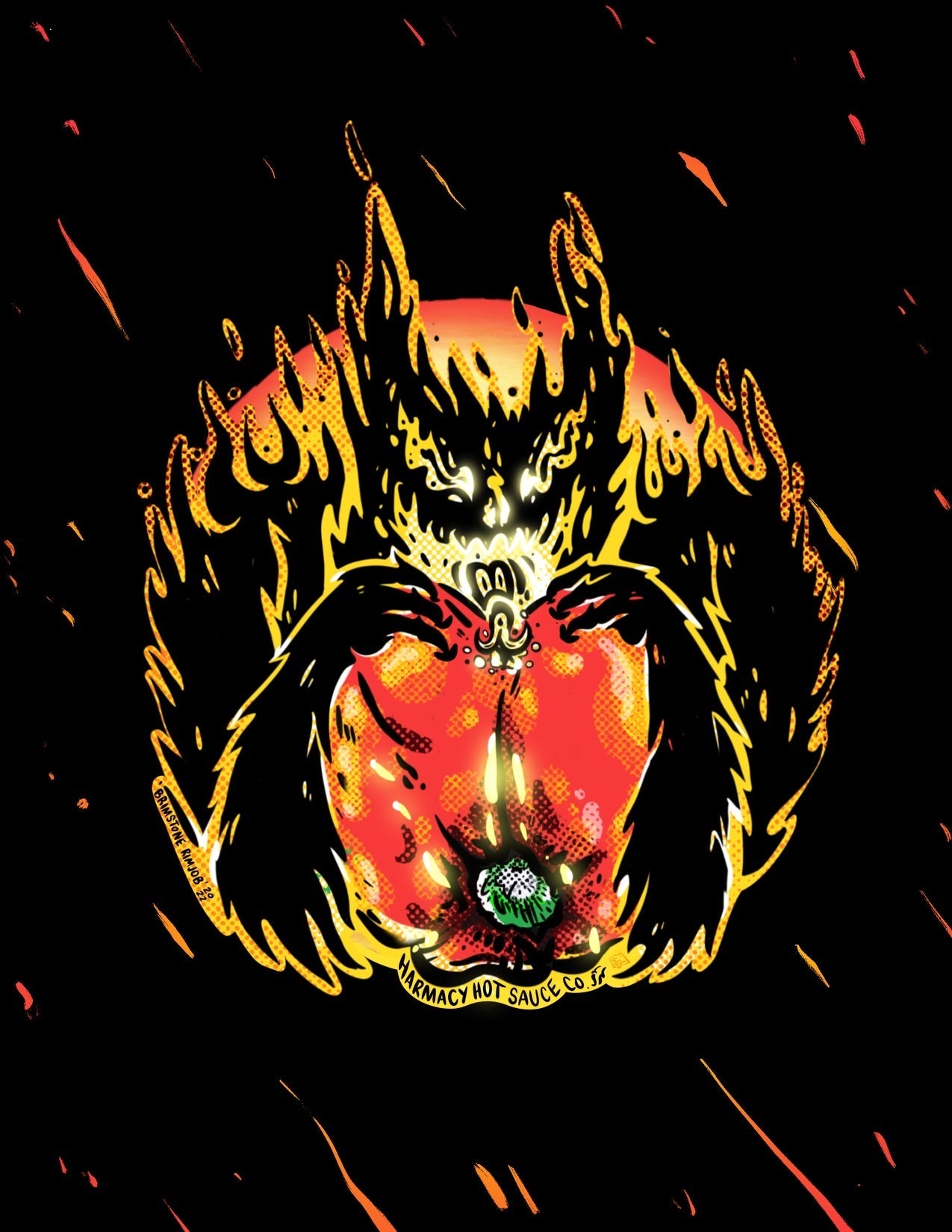 Brimstone Inferno - Extra Hot Tahini & Roasted Red Pepper (9oz)