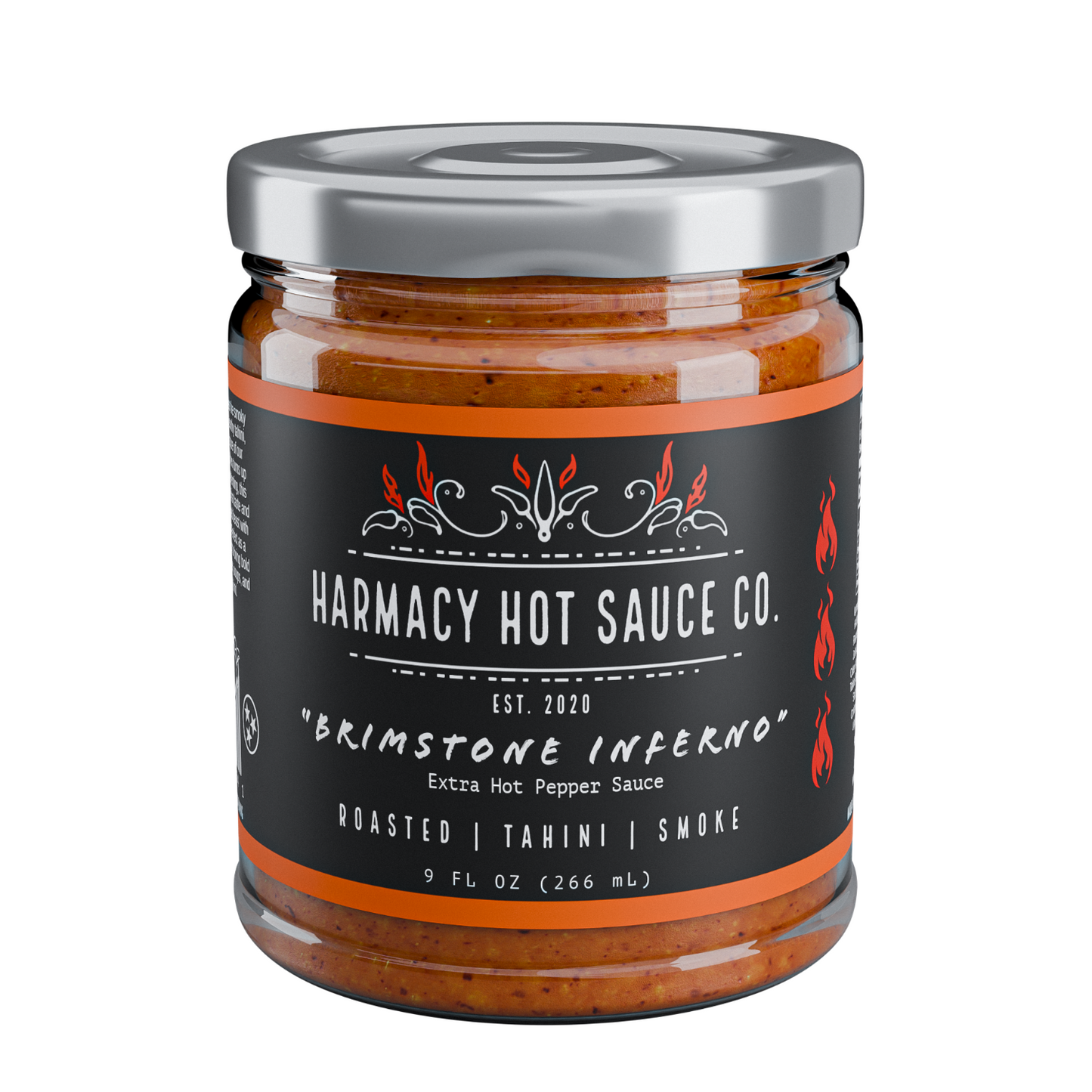 Brimstone Inferno - Extra Hot Tahini & Roasted Red Pepper (9oz)