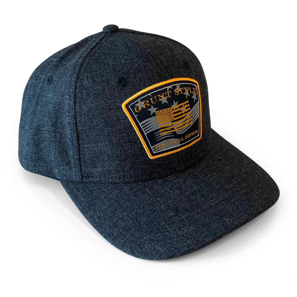 Grunt Style - This We'll Defend Hat - Dark Charcoal
