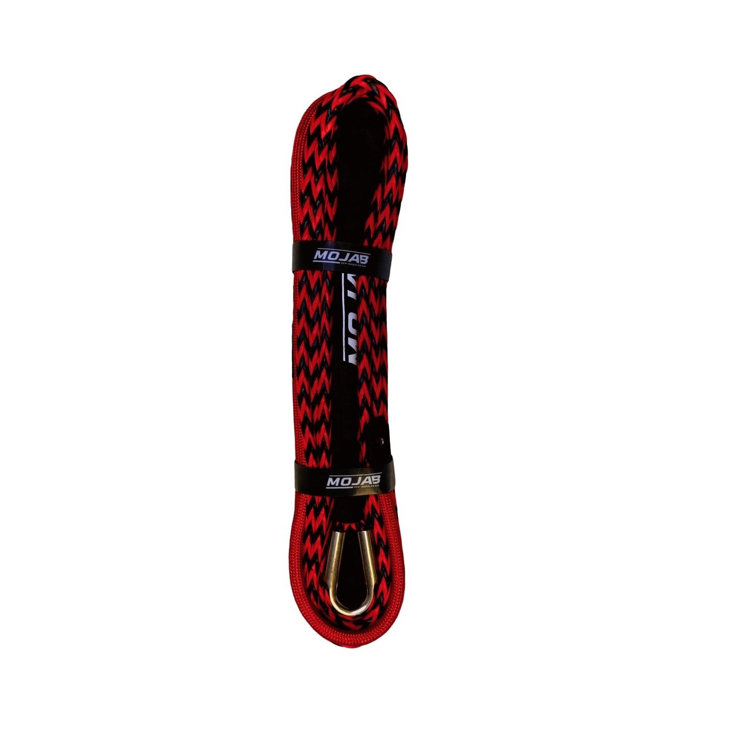 Premium 3/8” x 62’ dual black and red synthetic winch line