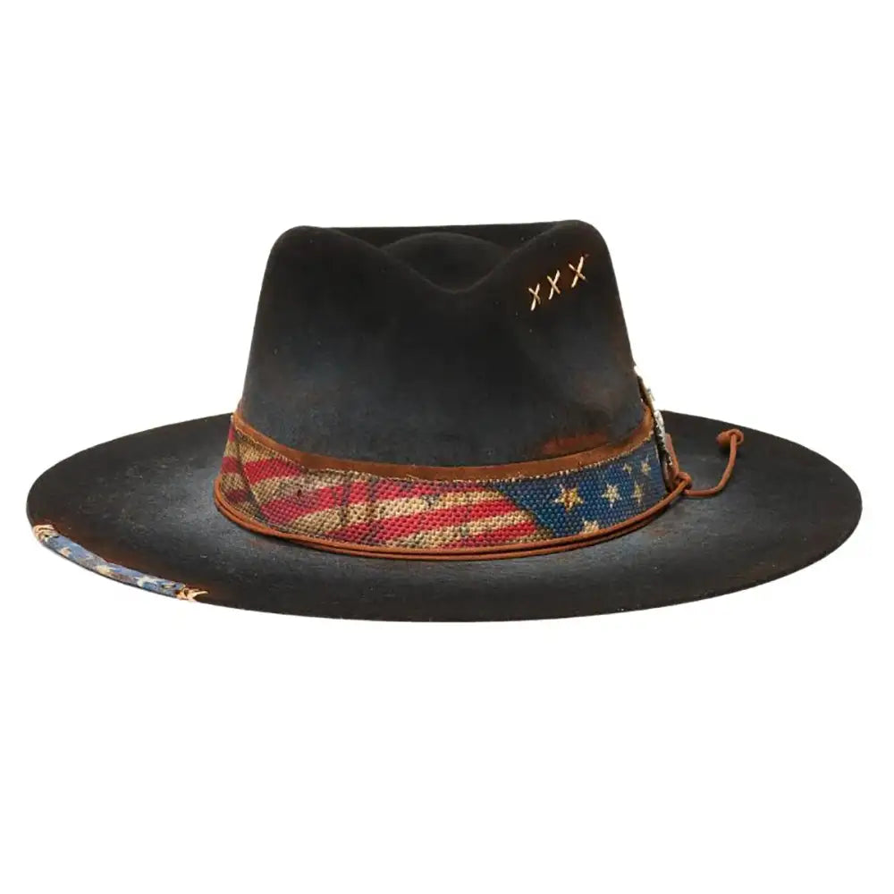 California Hats Ameri - Wool Felt Outback Fedora Hat