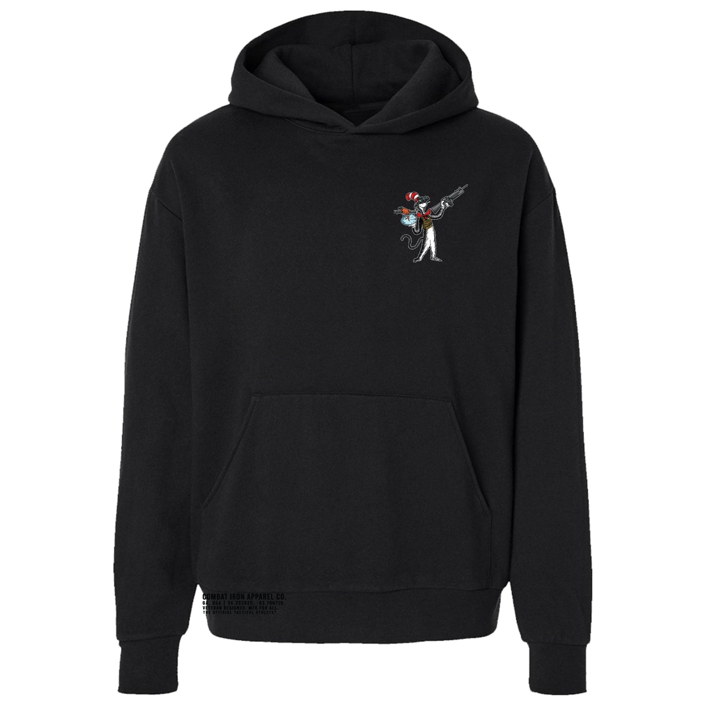 Cat with a Gat Men's Hoodie