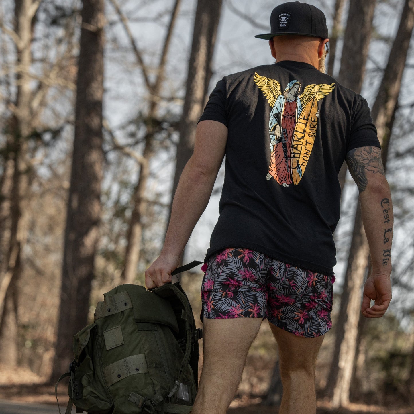 Comfort Is A Slow Death Patch Flatbill Snapback Hat