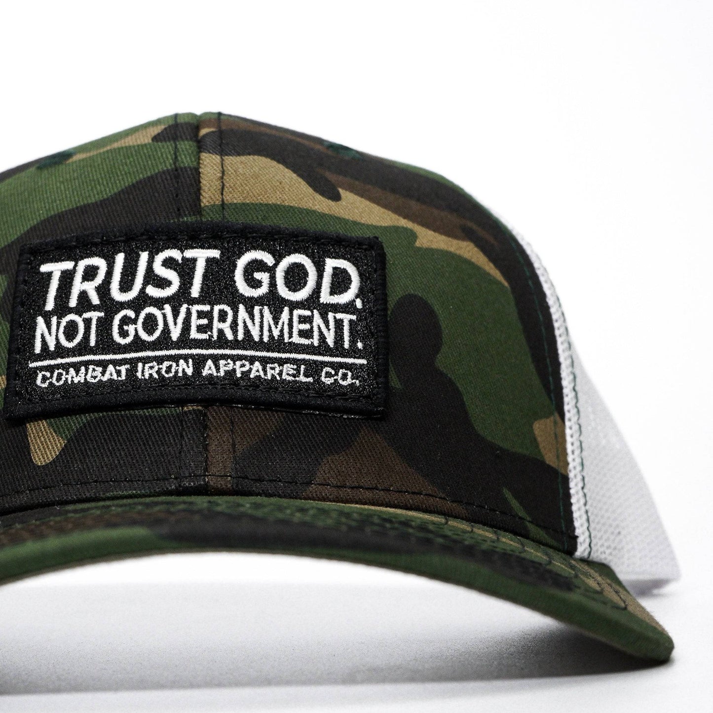 Trust God. Not Government. Mid-Profile Mesh Snapback