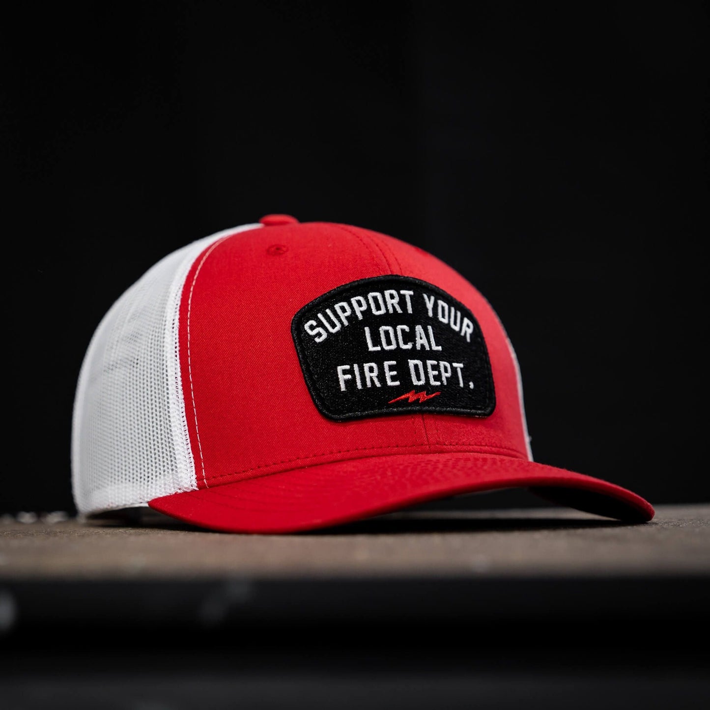Support Your Local Fire Dept. Patch Snapback Hat