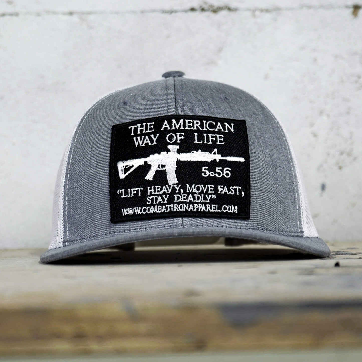 American Way Of Life 5.56 Black Patch Edition Mid-Profile Mesh Snapback