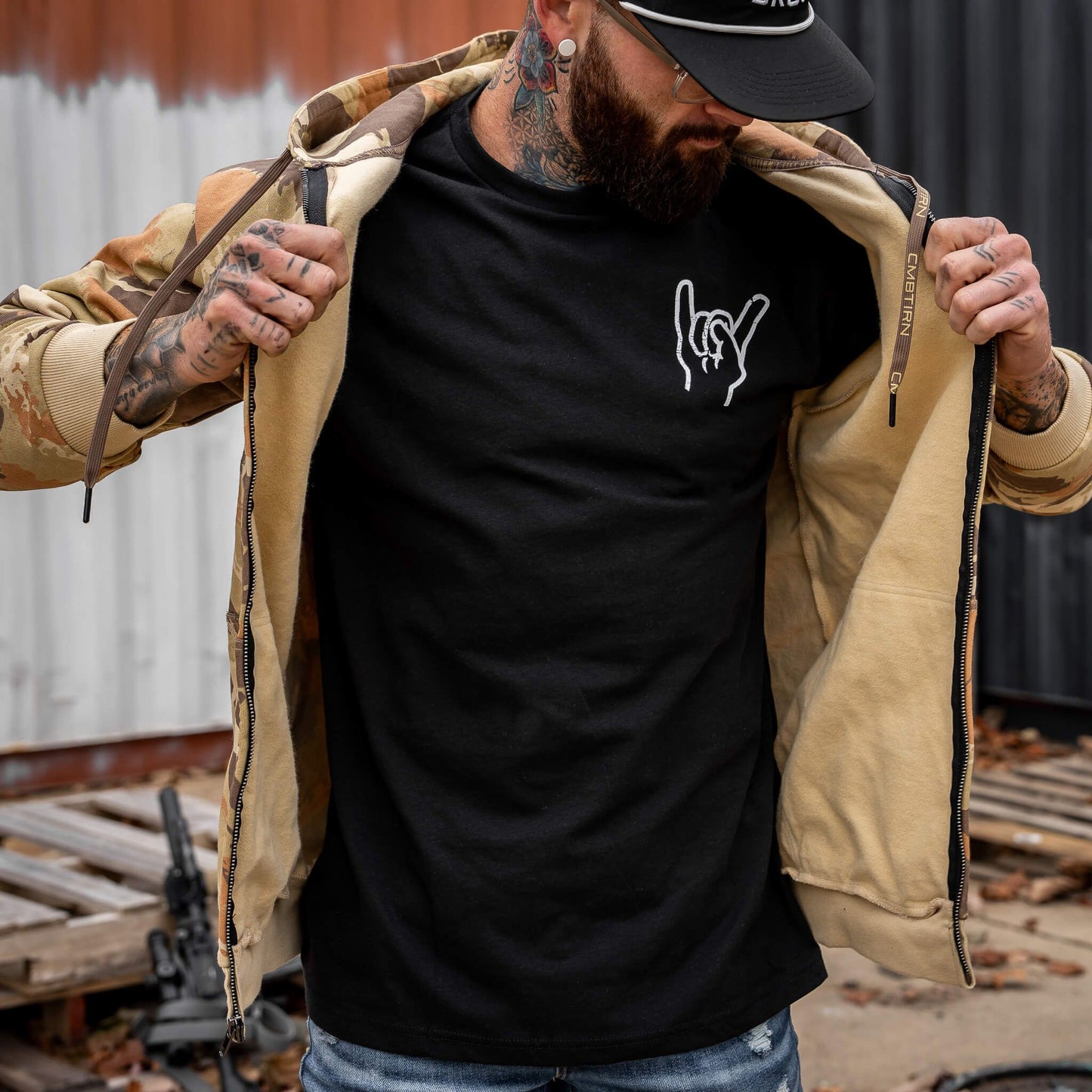 Men's Fleece Lined Zip Up Hoodie