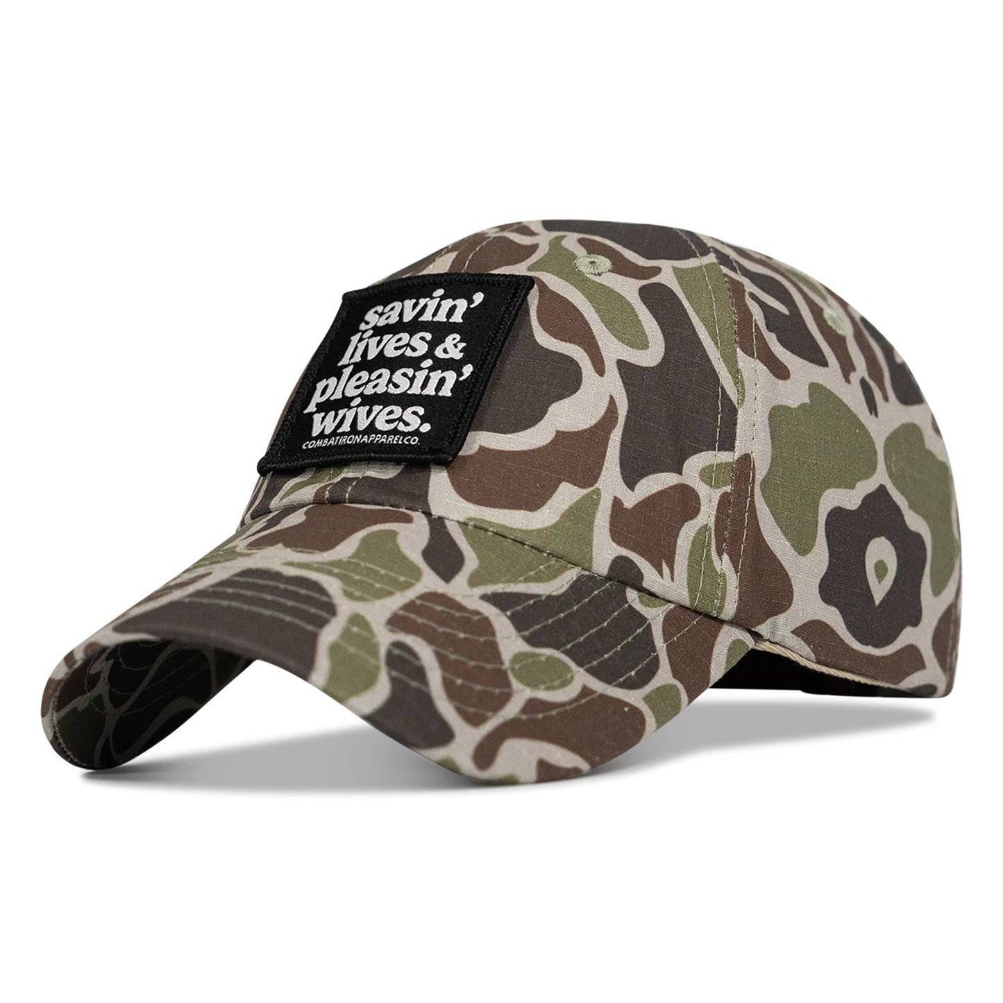 Ripstop Savin' Lives & Pleasin' Wives  Patch Tactical Ripstop Mesh Snapback Hat