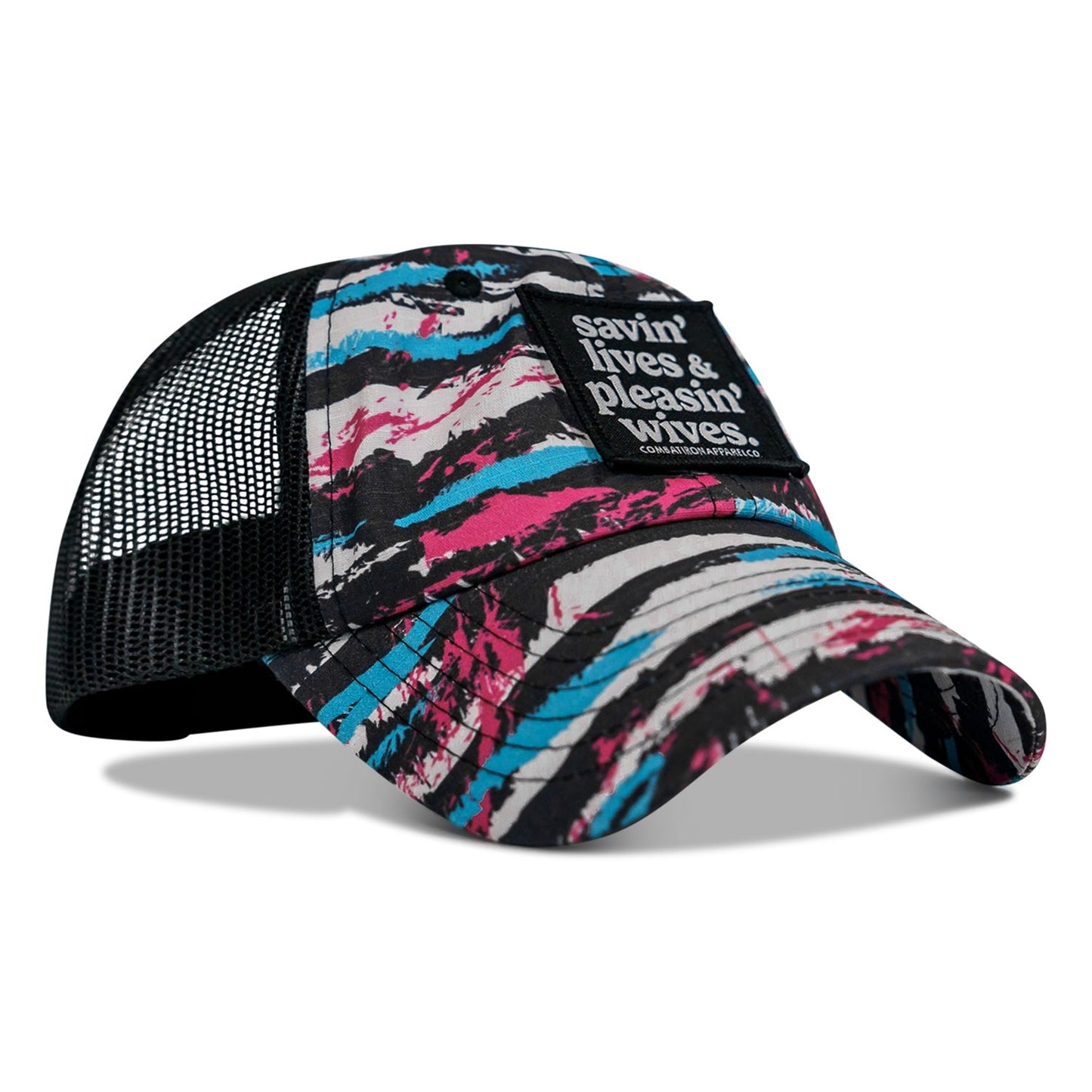 Ripstop Savin' Lives & Pleasin' Wives  Patch Tactical Ripstop Mesh Snapback Hat