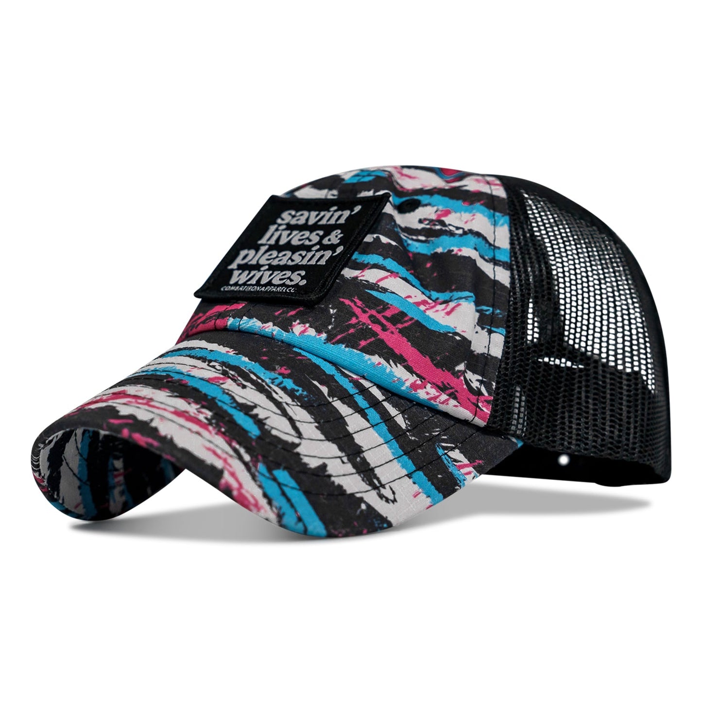 Ripstop Savin' Lives & Pleasin' Wives  Patch Tactical Ripstop Mesh Snapback Hat
