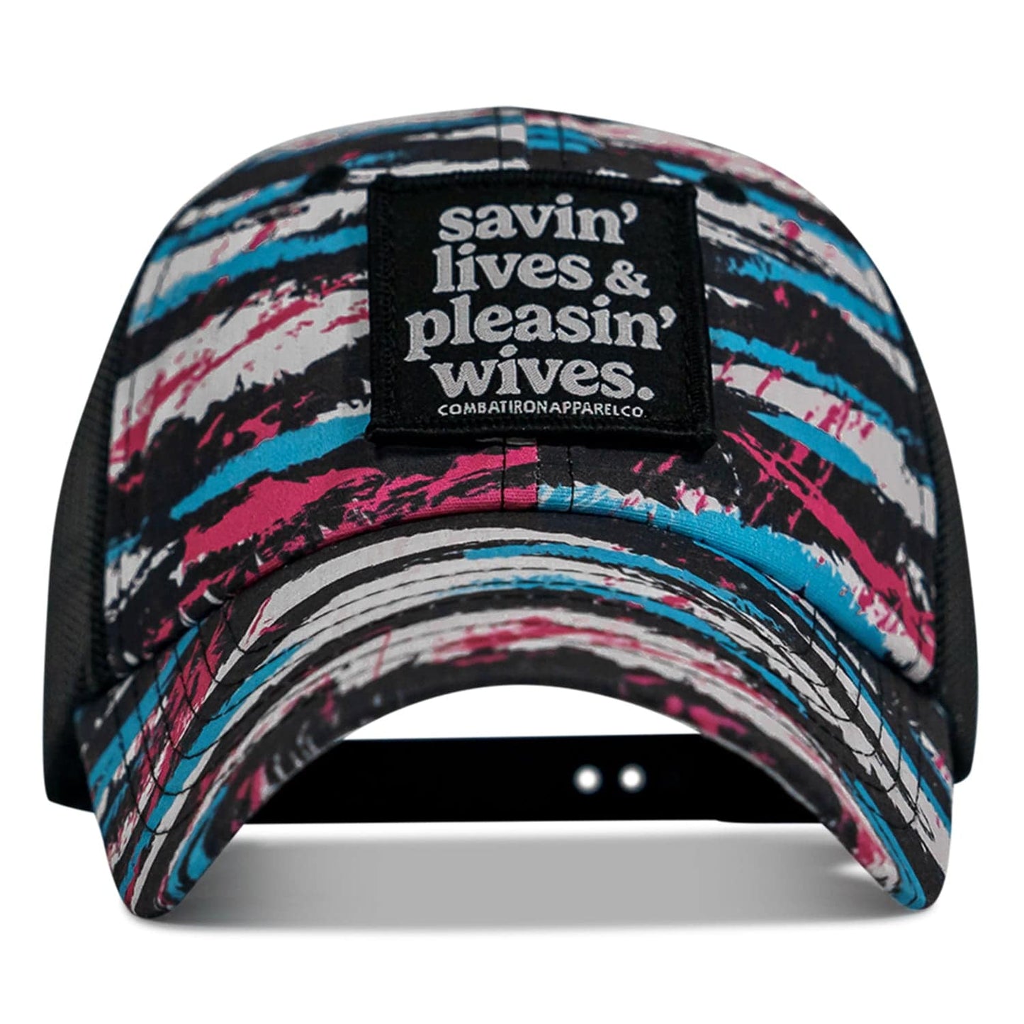 Ripstop Savin' Lives & Pleasin' Wives  Patch Tactical Ripstop Mesh Snapback Hat