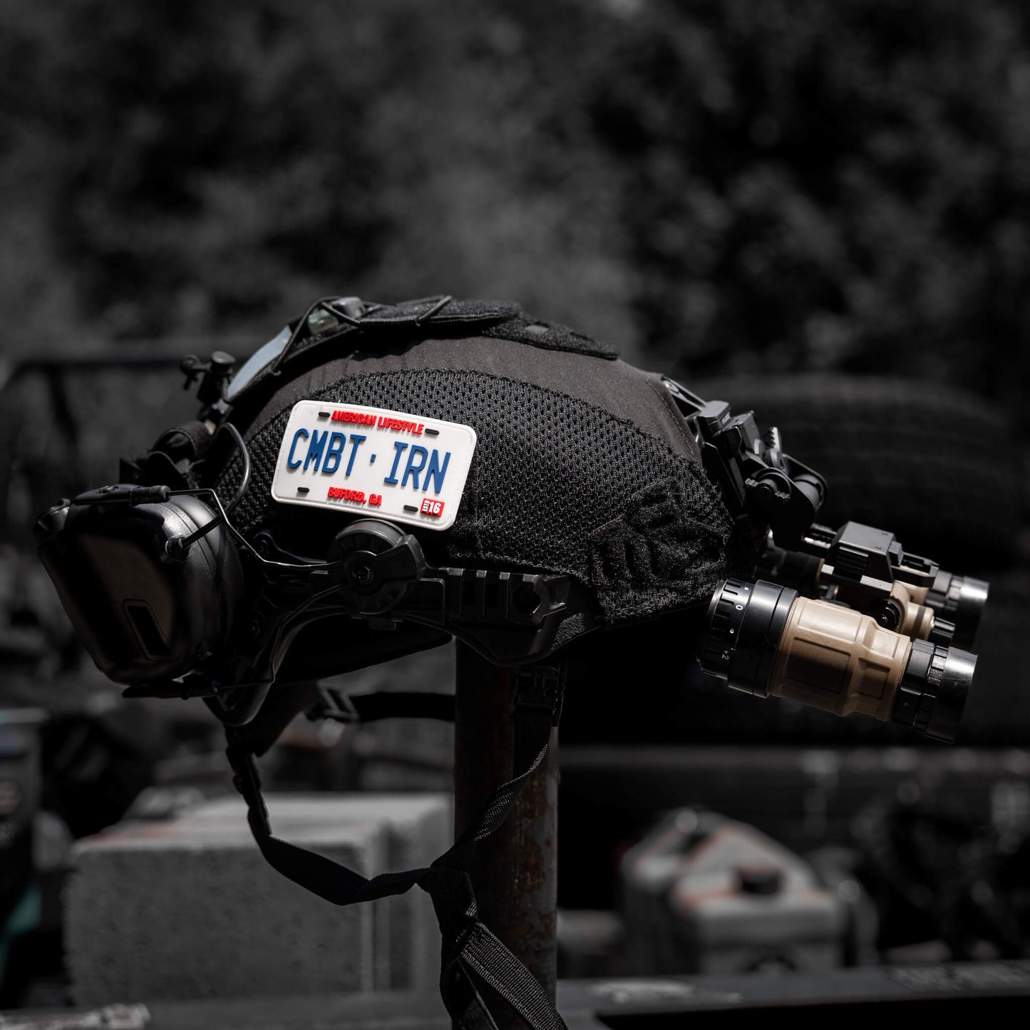 CMBTIRN AMERICAN LIFESTYLE LICENSE PLATE 3D PVC PATCH