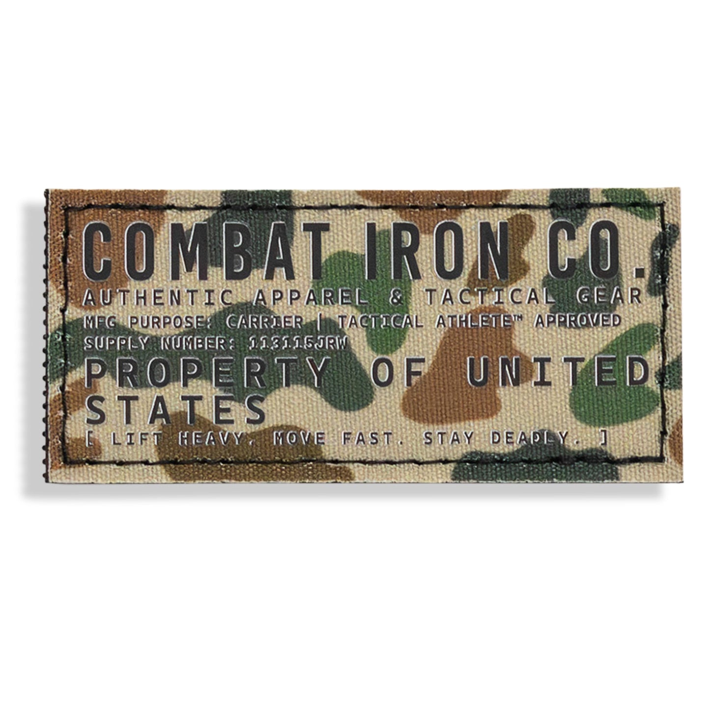 Combat Iron Co. Authentic Brand Velcro Patch