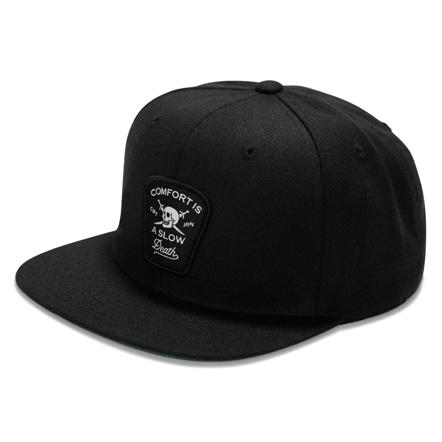 Comfort Is A Slow Death Patch Flatbill Snapback Hat