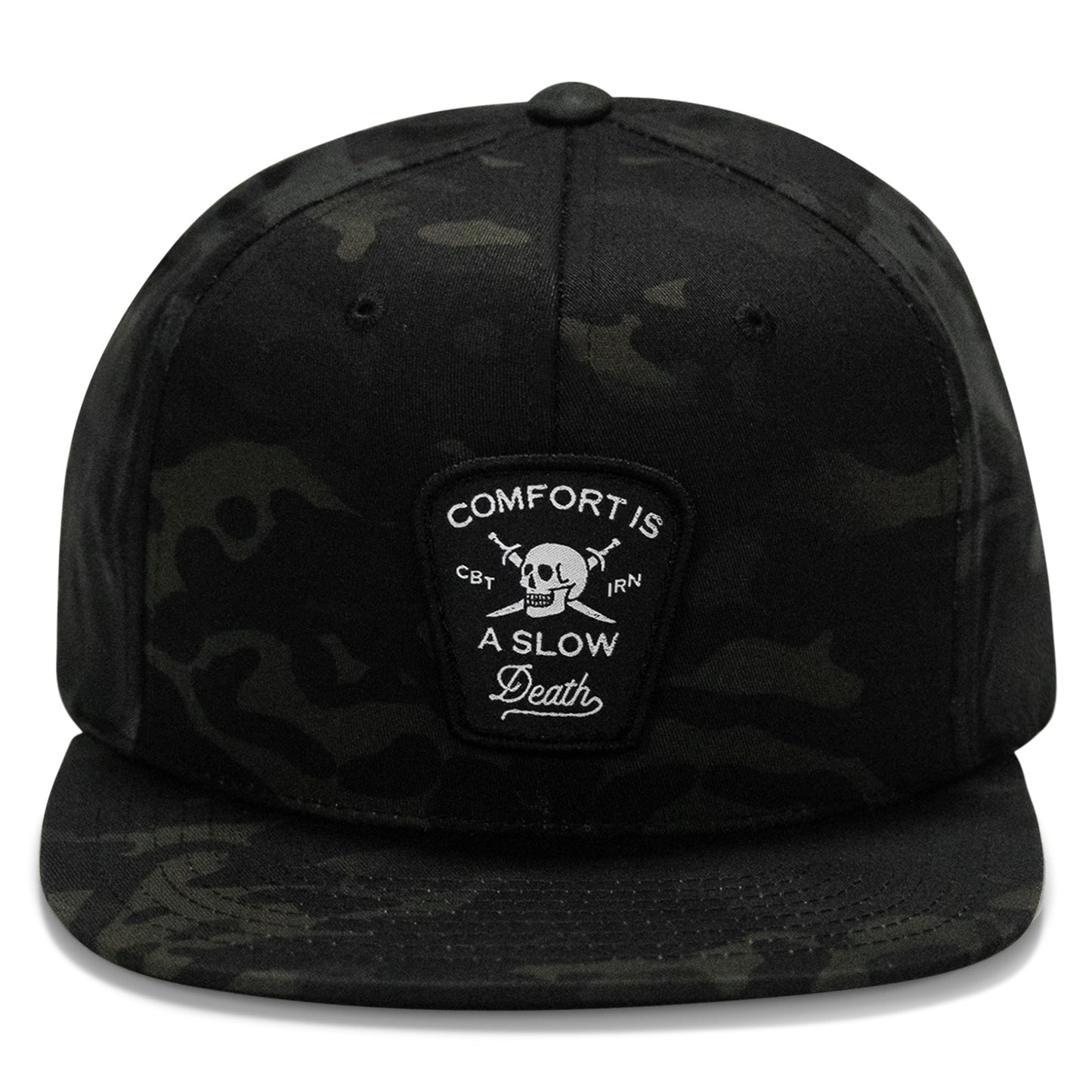 Comfort Is A Slow Death Patch Flatbill Snapback Hat