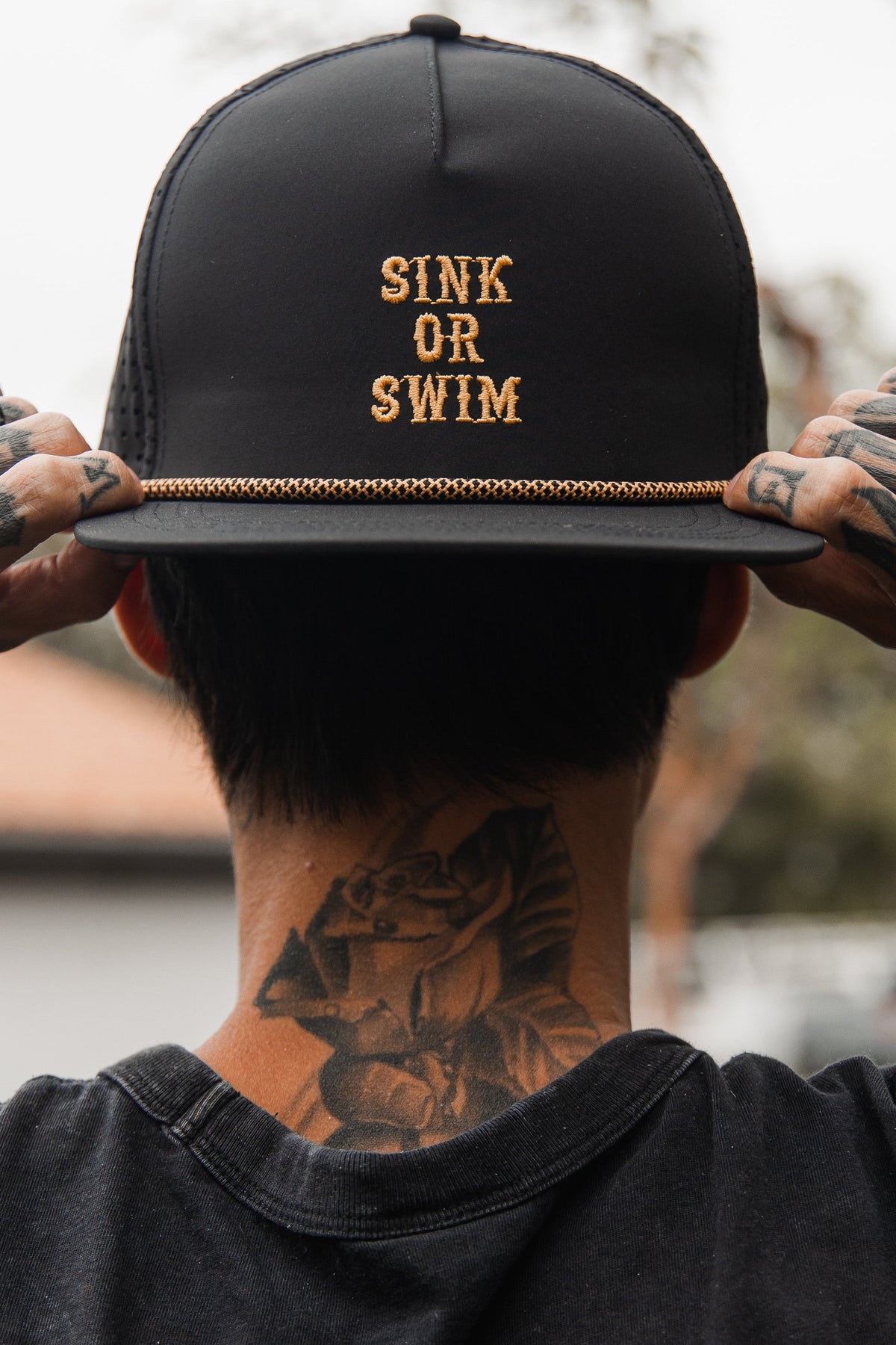Sink Or Swim BLACKOUT Snapback