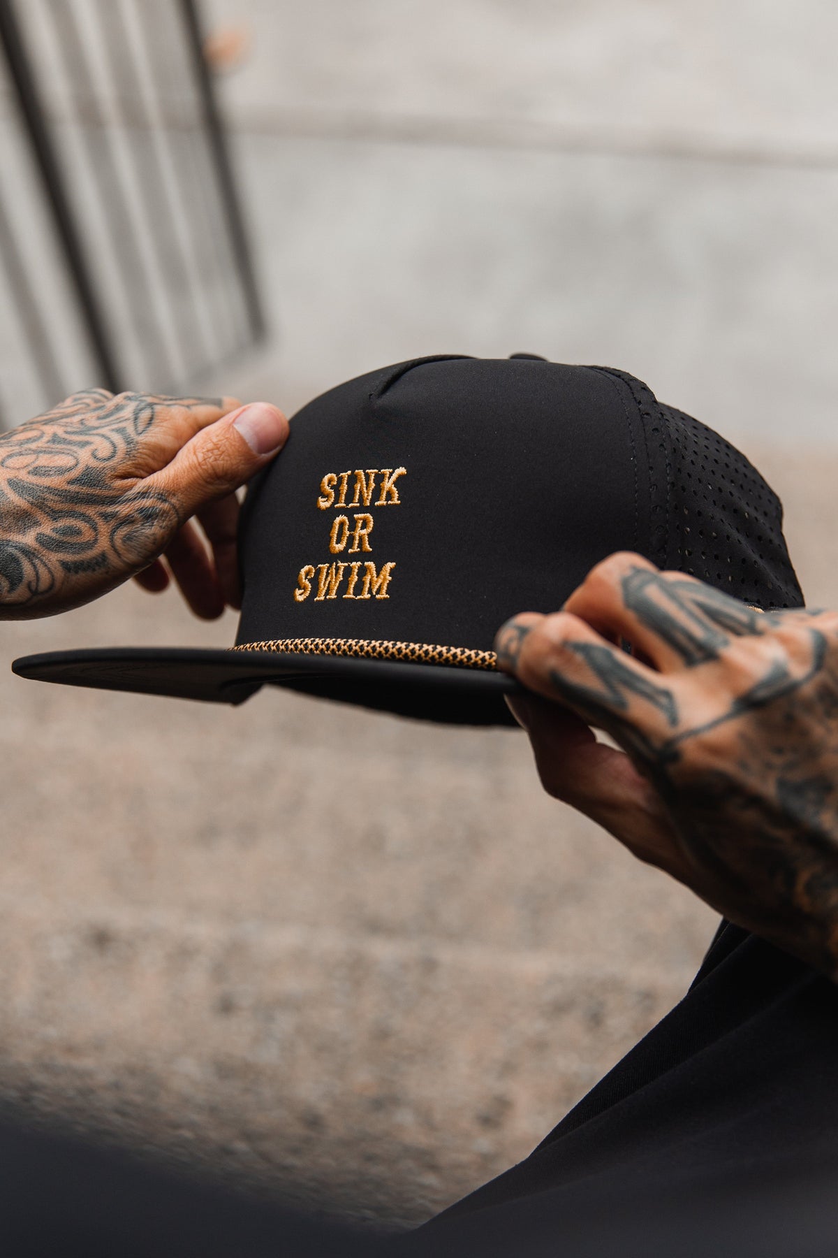 Sink Or Swim BLACKOUT Snapback