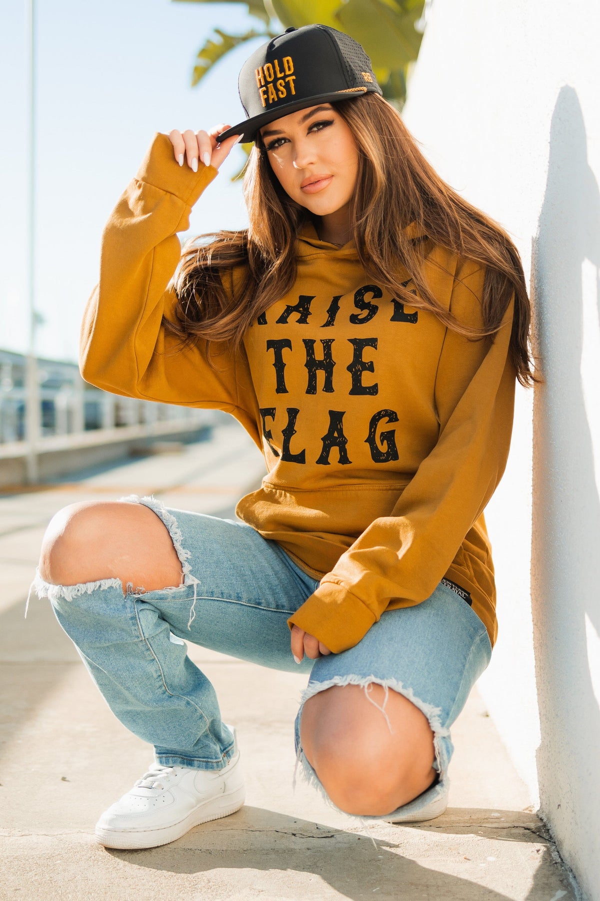 Raise the Flag Premium Toast Hoodie