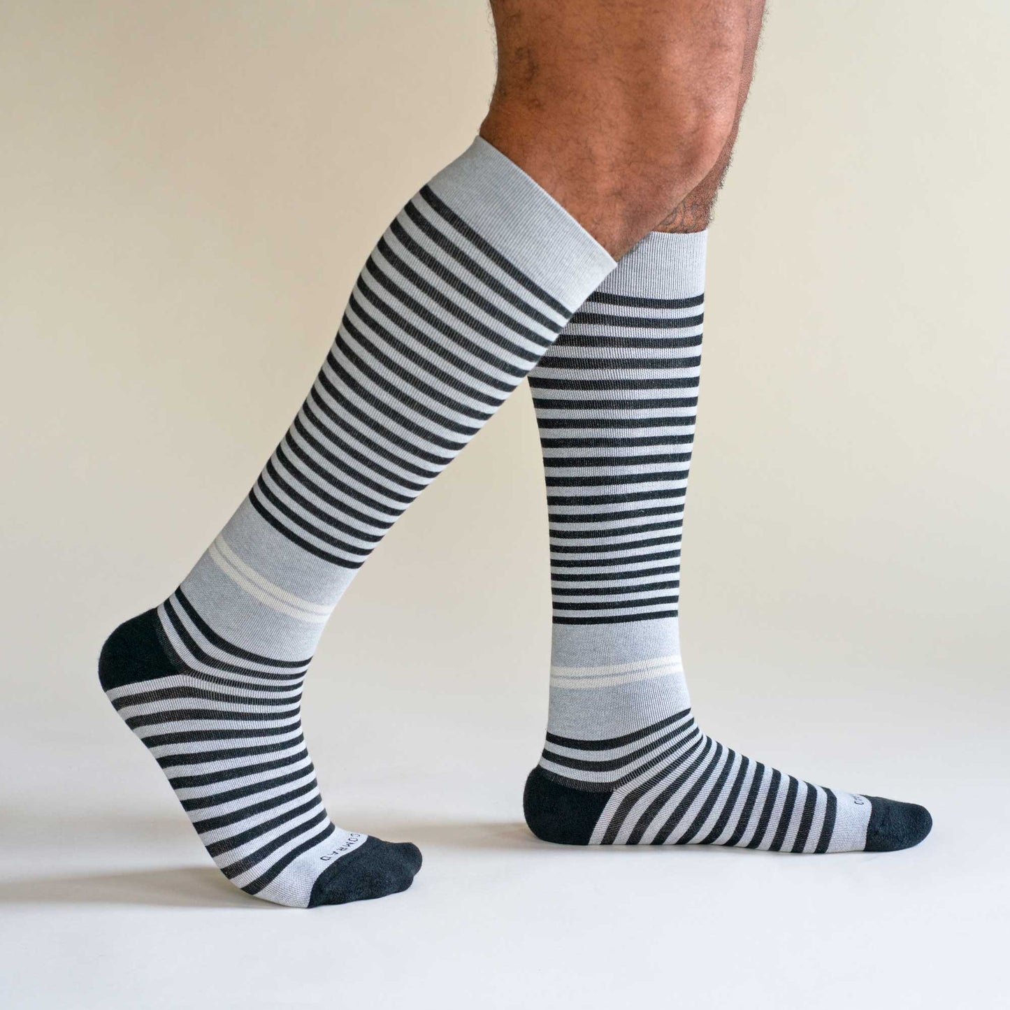 CloudCotton Compression Socks - Black/Grey