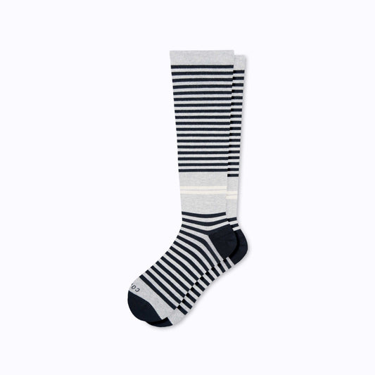 CloudCotton Compression Socks - Black/Grey