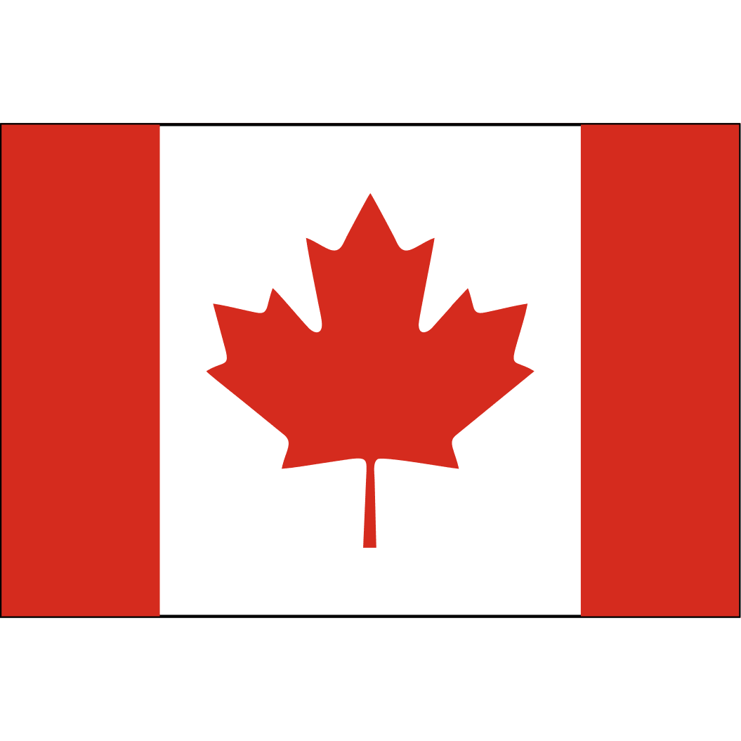 Canada Flag - 2.25x3.5 inch Sticker