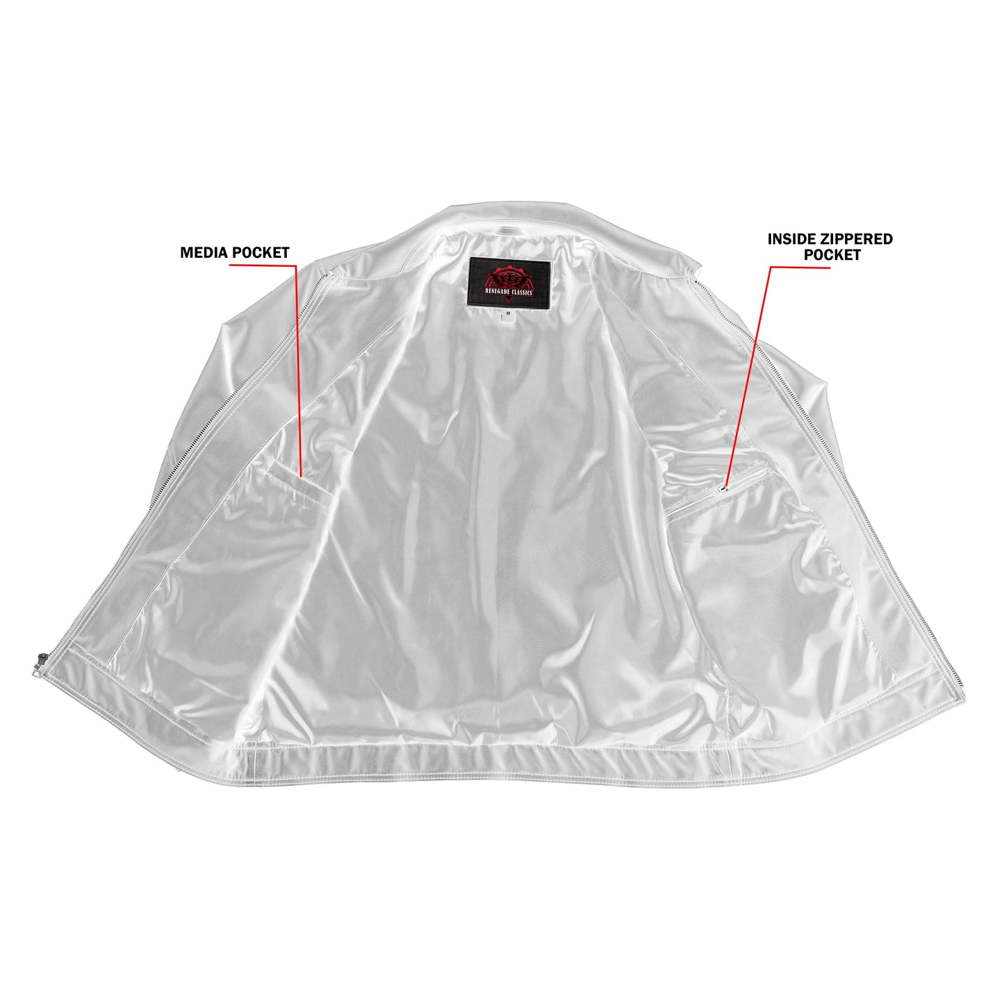 Jet Pace Men’s Faux Leather Motorcycle Jacket