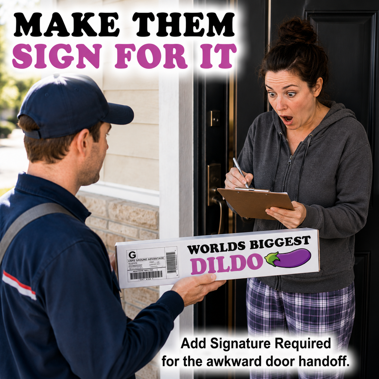 World's Biggest Dildo Prank Package: Includes a FREE Mystery Beersy Can Cooler