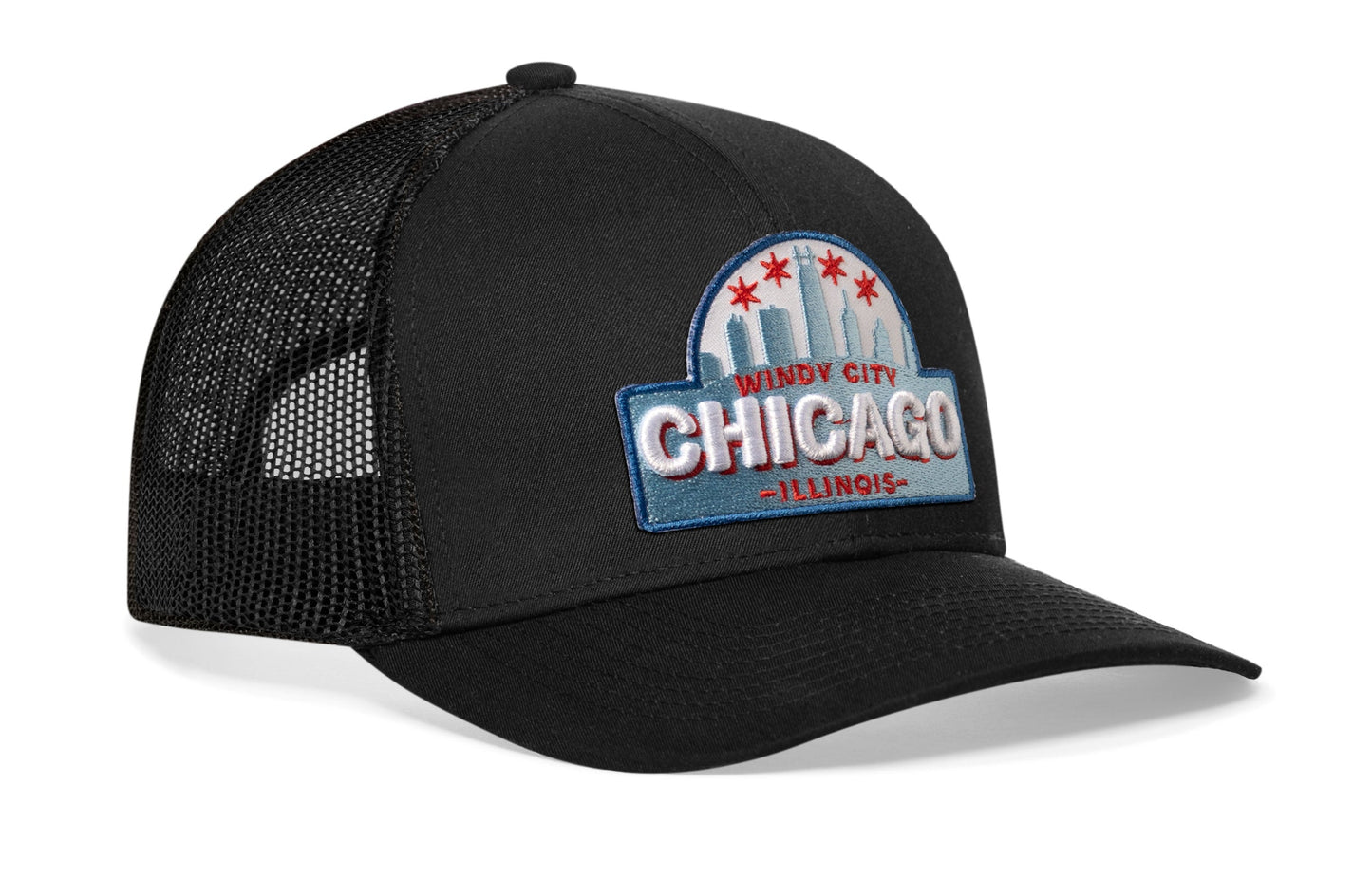 Chicago Windy City Trucker Hat  |  Cityscape Snapback