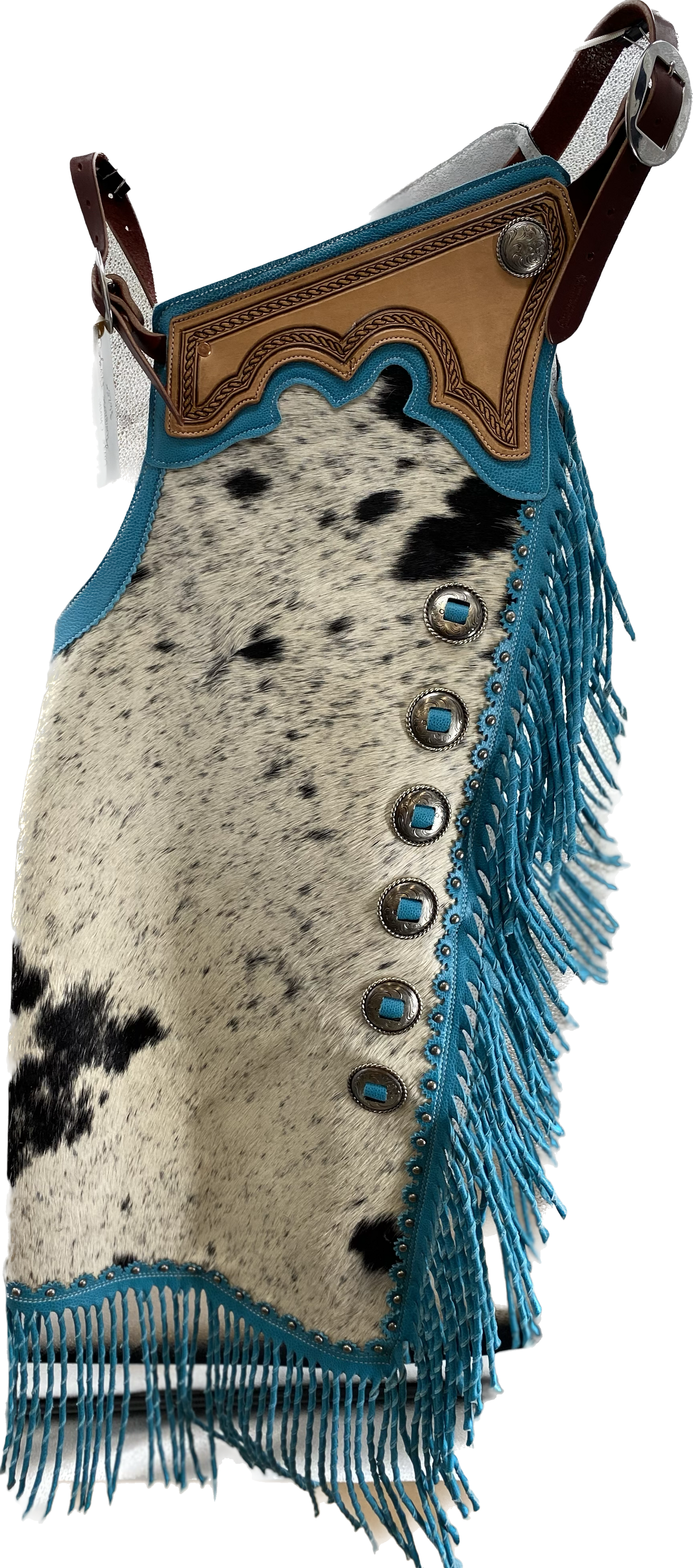 Large Chinks with Turquoise Fringe