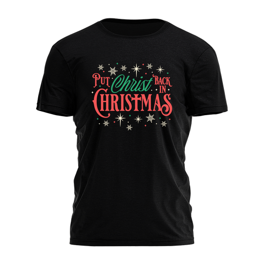 Christ Back In Christmas Tee - 4364