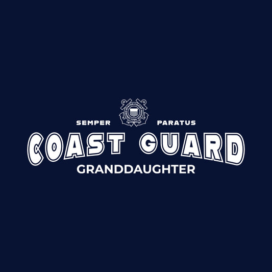 Coast Guard Granddaughter Youth T-Shirt (Navy)
