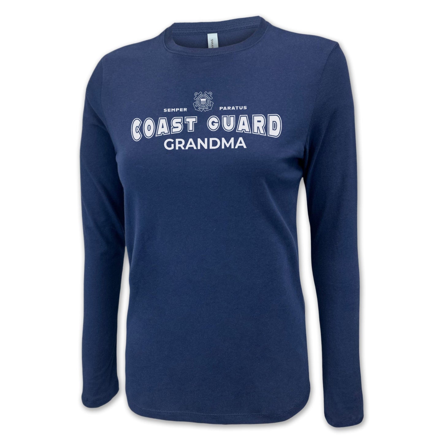Coast Guard Grandma Women's Long Sleeve T-Shirt (Navy)