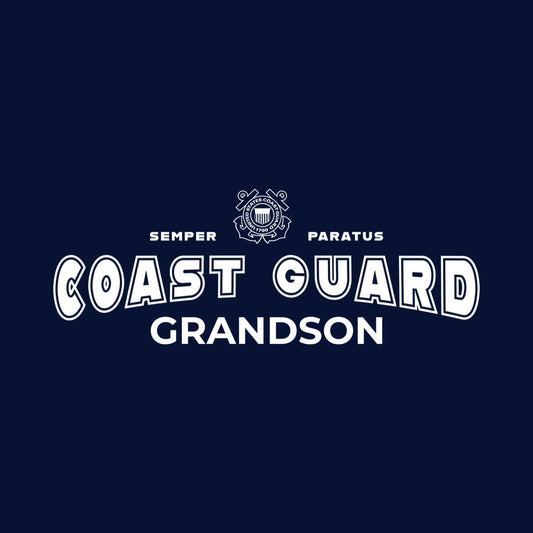 Coast Guard Grandson Youth T-Shirt (Navy)