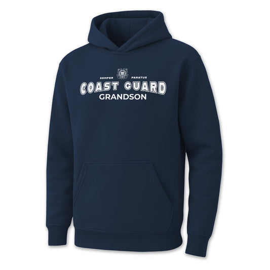 Coast Guard Grandson Youth Hood (Navy)
