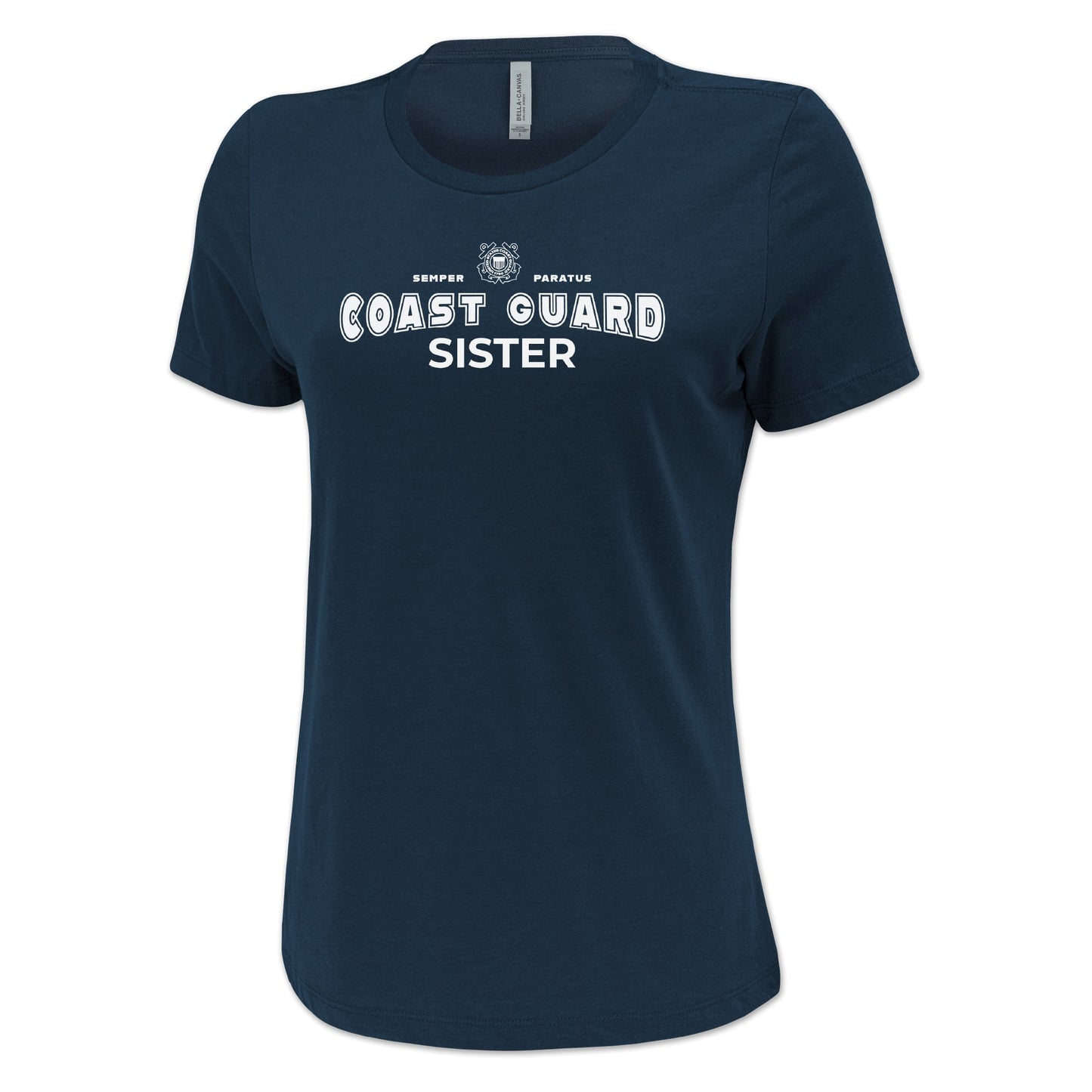 Coast Guard Sister Ladies T-Shirt (Navy)