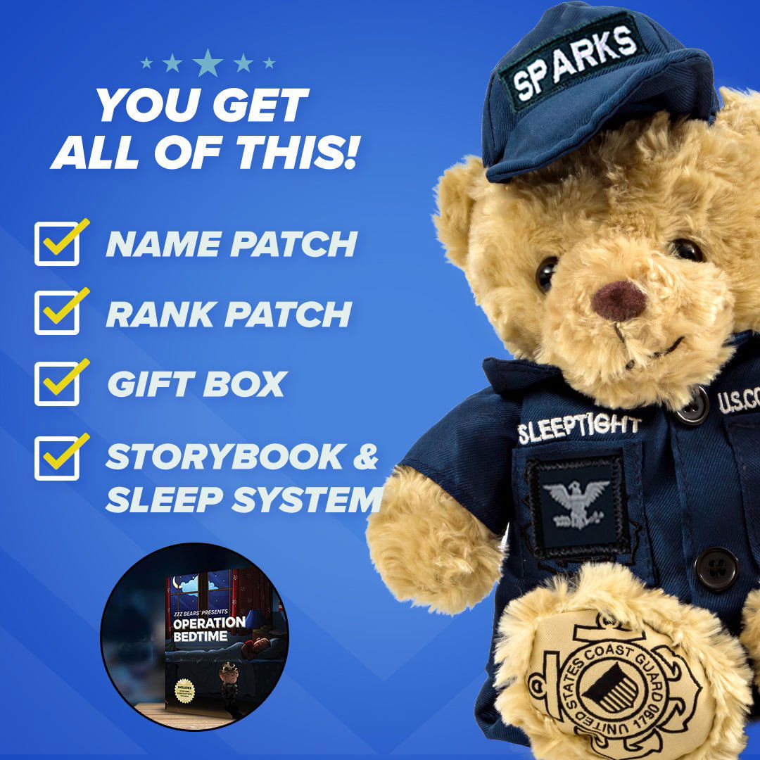Coast Guard Teddy Bear Personalized Bundle