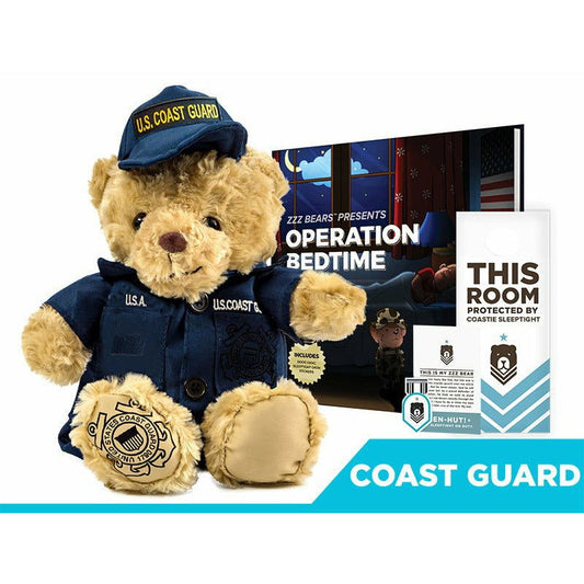 Coastie Sleeptight - Coast Guard Teddy Bear with Storybook & Sleep System