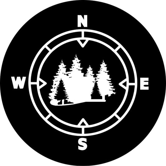 In the Woods Compass Spare Tire Cover