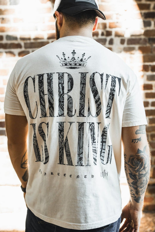 Christ is King Premium Tee - Ivory