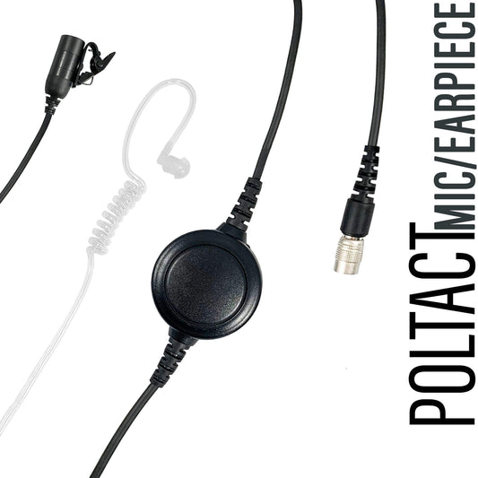 Tactical Mic / Earpiece / PTT Kit With Quick Disconnect (Hirose) Connector - Upgrade Kit, No Quick Disconnect Adapter