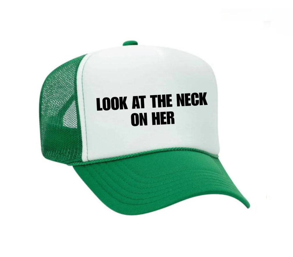 Look At The Neck On Her Trucker Hat