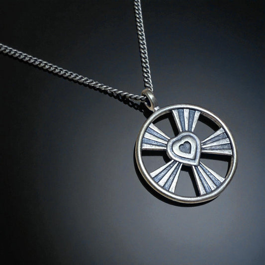 LOVE Shining Heart Necklace - Bronze