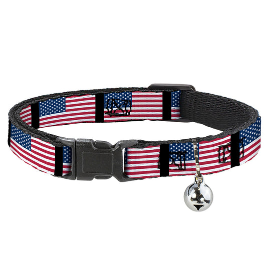 Cat Collar Breakaway - United States Flags