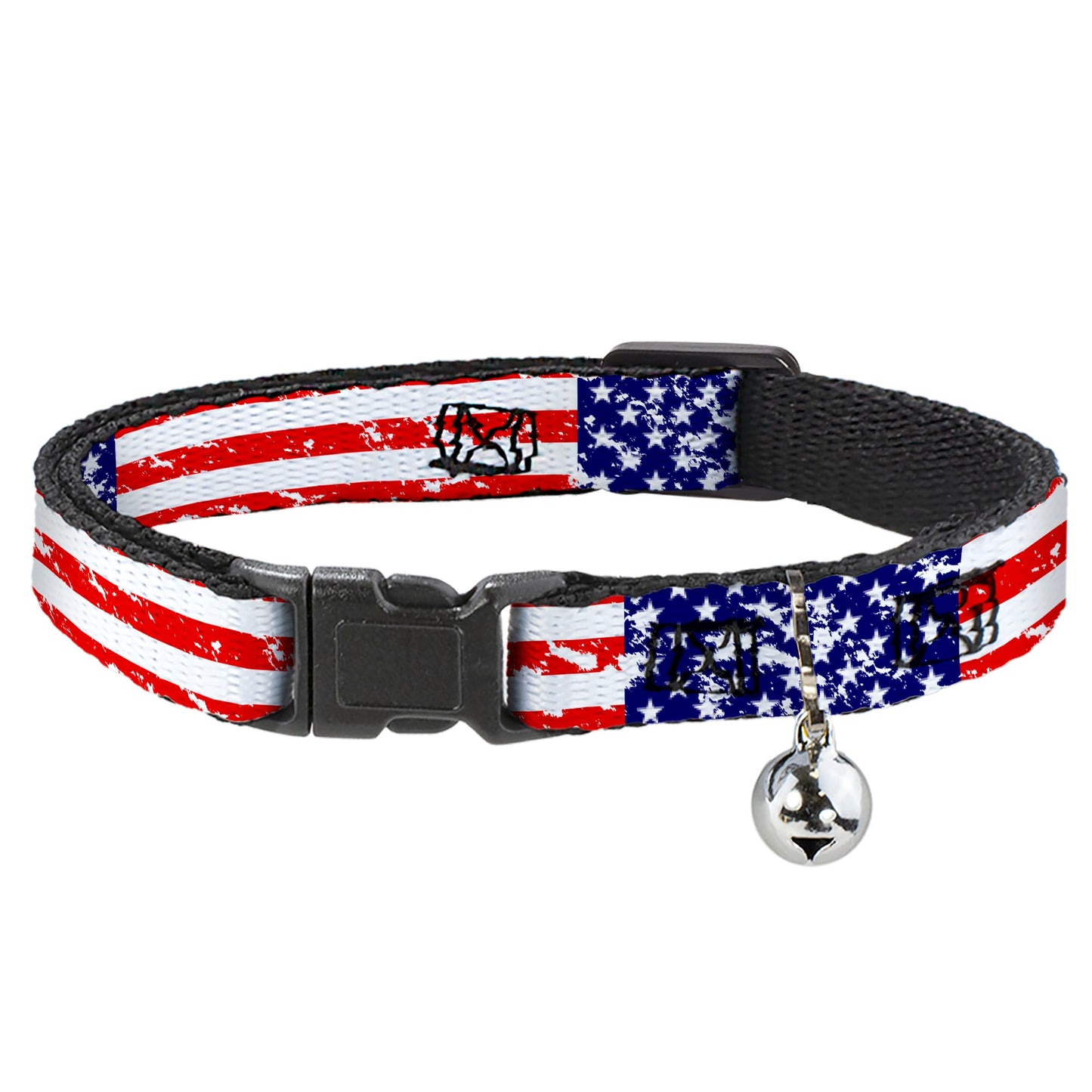 Cat Collar Breakaway - United States Flags Weathered