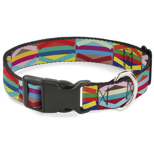 Plastic Clip Collar - Geometric10 Multi Color