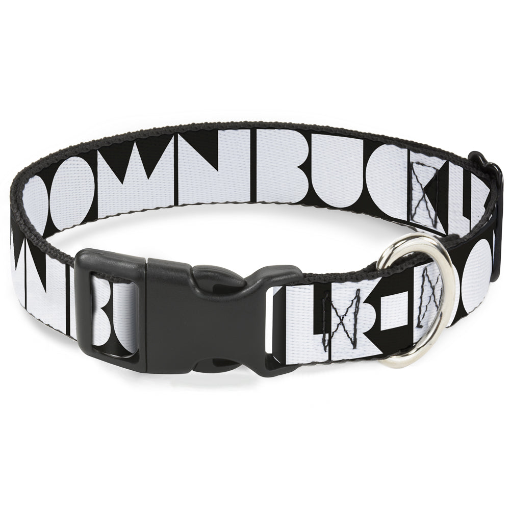 Plastic Clip Collar - BUCKLE-DOWN Shapes Black/White