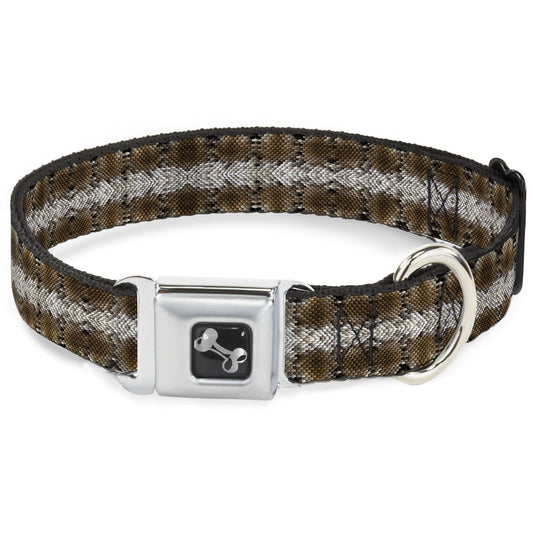 Dog Bone Seatbelt Buckle Collar - Snake Skin 2